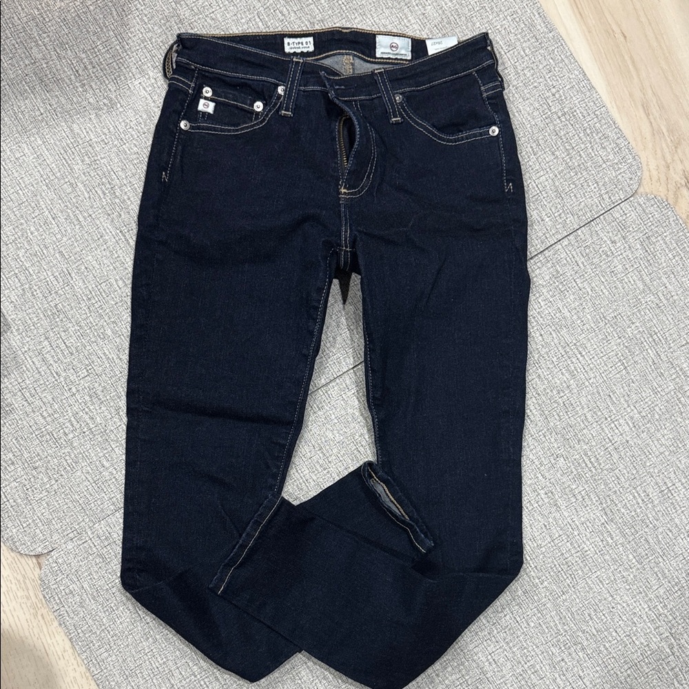 Ag Adriano Goldschmied Blue Skinny Jeans with Sturdy Denim